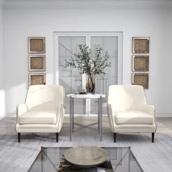 26 in. White Round Marble End Table by Litton Lane 22 26 in. White Round Marble End Table by Litton Lane -Outlet Litton Lane Store multi litton lane end side tables 89547 76 1000