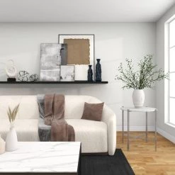 26 in. White Round Marble End Table by Litton Lane 21 26 in. White Round Marble End Table by Litton Lane -Outlet Litton Lane Store multi litton lane end side tables 89547 fa 1000