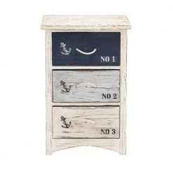 White Wood Coastal Chest by Litton Lane