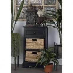 28 in. x 16 in. x 13 in. Black Wood Traditional Storage Unit by Litton Lane -Outlet Litton Lane Store n a litton lane accent cabinets 96146 31 1000