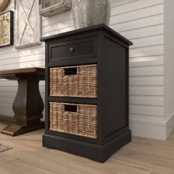 28 in. x 16 in. x 13 in. Black Wood Traditional Storage Unit by Litton Lane -Outlet Litton Lane Store n a litton lane accent cabinets 96146 44 1000