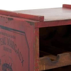 12 Bottle Red Farmhouse Wood Wine Rack by Litton Lane 12 12 Bottle Red Farmhouse Wood Wine Rack by Litton Lane -Outlet Litton Lane Store n a litton lane wine racks 36918 44 1000