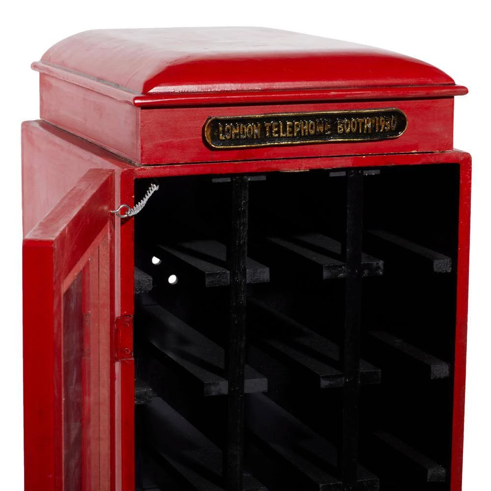 27 Bottle Red Wood Wine Holder by Litton Lane 7 27 Bottle Red Wood Wine Holder by Litton Lane - Image 5