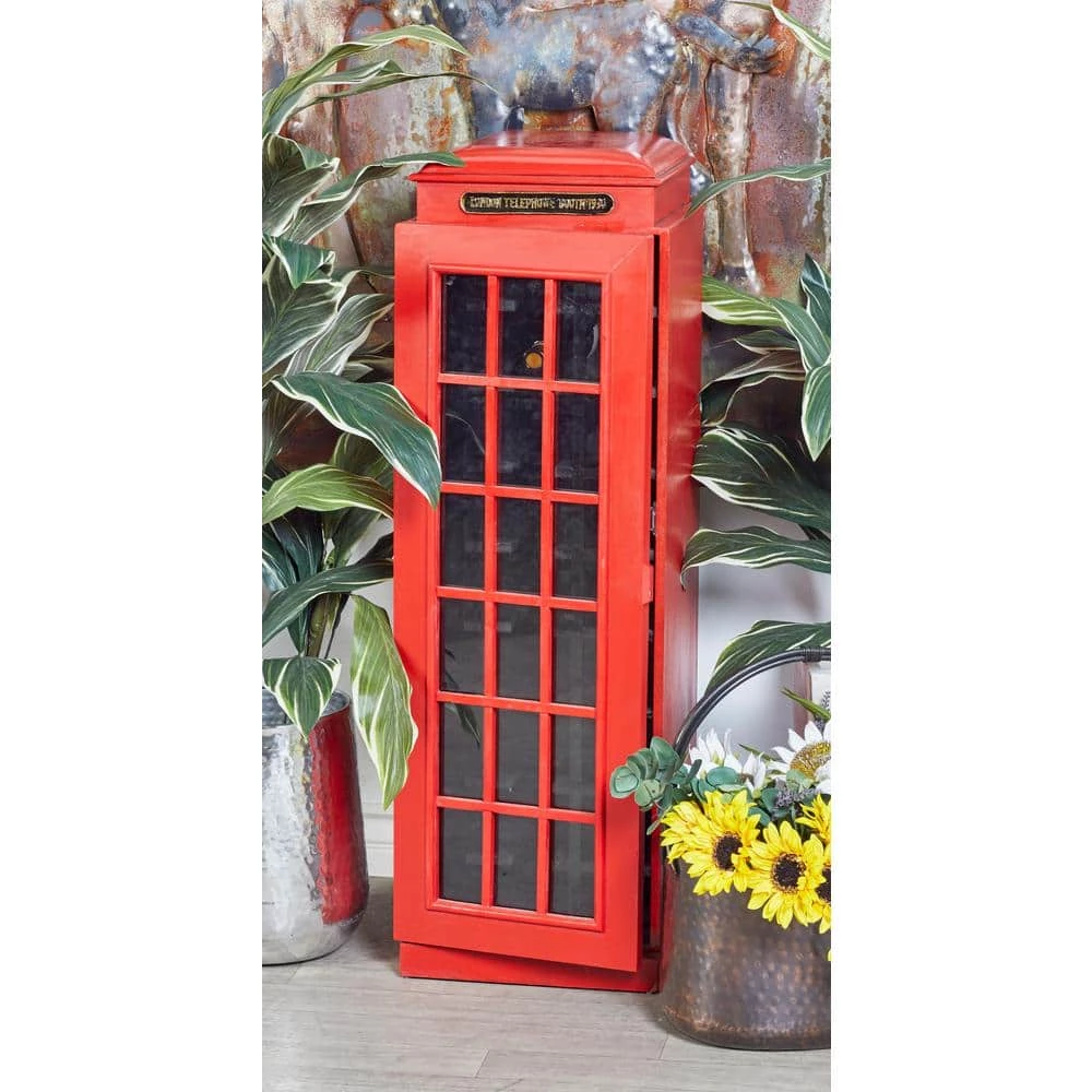 27 Bottle Red Wood Wine Holder by Litton Lane 11 27 Bottle Red Wood Wine Holder by Litton Lane - Image 9