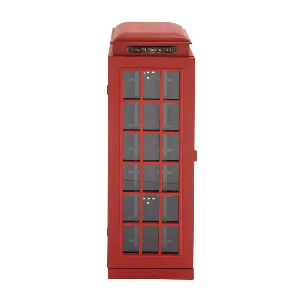 27 Bottle Red Wood Wine Holder by Litton Lane 6 27 Bottle Red Wood Wine Holder by Litton Lane - Image 4