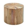 22 in. Brown Round Wood Handmade End Table by Litton Lane -Outlet Litton Lane Store natural reclaimed wood litton lane end side tables 90903 64 1000