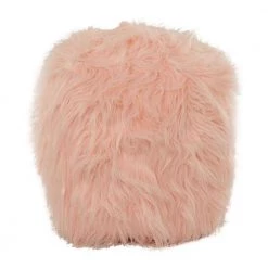 20 in. Pink Low Back Polyester Contemporary Stool with Metal Frame by Litton Lane -Outlet Litton Lane Store pink litton lane bar stools 042176 66 1000