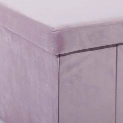 15 in. Pink Polyester Modern Storage Stool by Litton Lane -Outlet Litton Lane Store pink litton lane bar stools 53729 44 1000