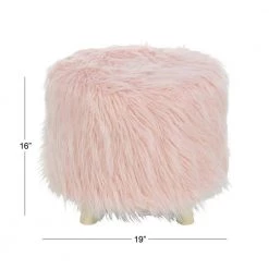 19 in. Pink Wood Contemporary Stool by Litton Lane -Outlet Litton Lane Store pink litton lane bar stools 98771 76 1000