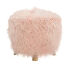 19 in. Pink Wood Contemporary Stool by Litton Lane -Outlet Litton Lane Store pink litton lane bar stools 98771 e1 1000