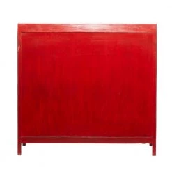 Red Boho Style Wood Cabinet by Litton Lane 13 Red Boho Style Wood Cabinet by Litton Lane -Outlet Litton Lane Store red litton lane accent cabinets 042232 66 1000