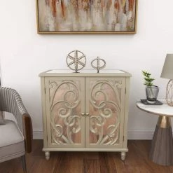 Gold Wood Glam Cabinet by Litton Lane -Outlet Litton Lane Store silver litton lane accent cabinets 58762 1f 1000