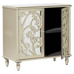 Gold Wood Glam Cabinet by Litton Lane -Outlet Litton Lane Store silver litton lane accent cabinets 58762 77 1000