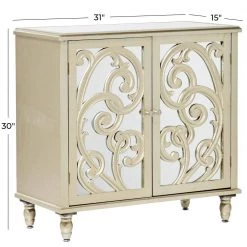 Gold Wood Glam Cabinet by Litton Lane -Outlet Litton Lane Store silver litton lane accent cabinets 58762 c3 1000