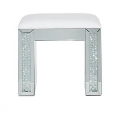 22 in. Silver Backless Wood Glam Stool by Litton Lane -Outlet Litton Lane Store silver litton lane bar stools 041180 66 1000