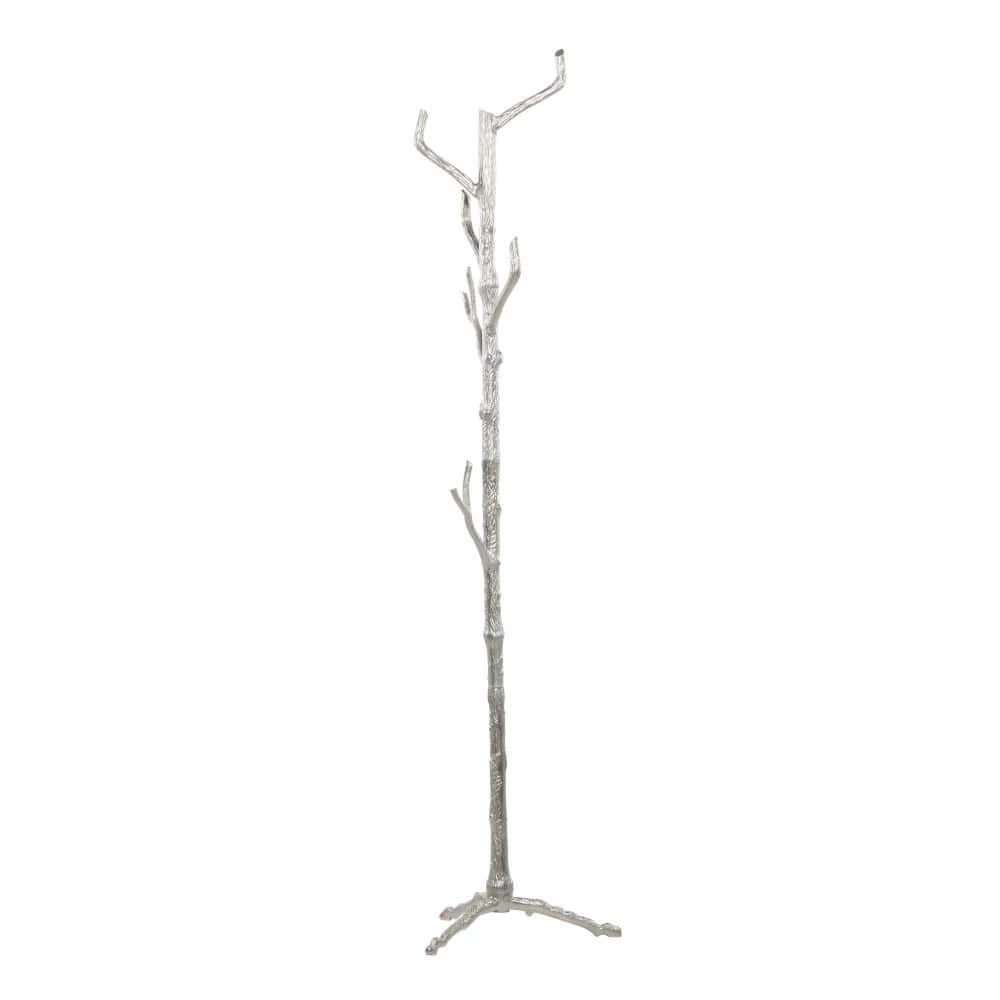 Silver Aluminum Eclectic Coat Rack by Litton Lane 7 Silver Aluminum Eclectic Coat Rack by Litton Lane - Image 5