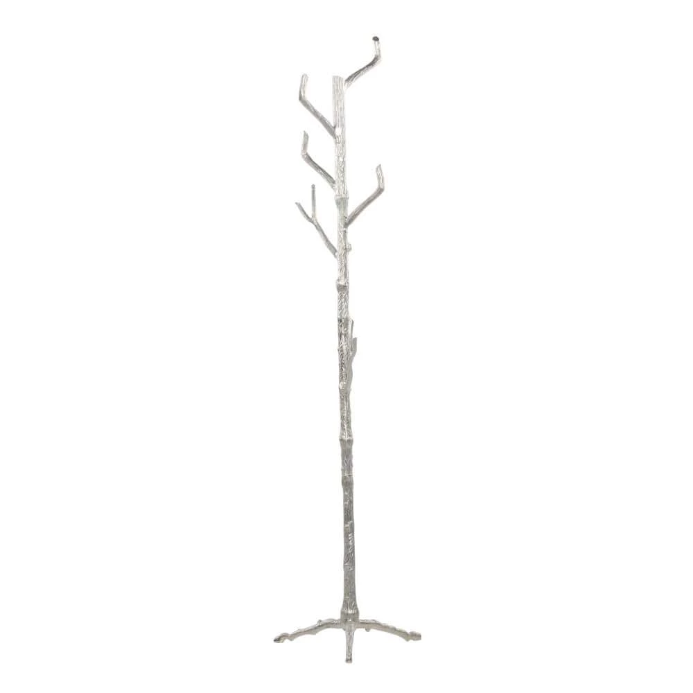 Silver Aluminum Eclectic Coat Rack by Litton Lane 8 Silver Aluminum Eclectic Coat Rack by Litton Lane - Image 6