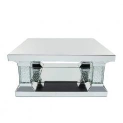 39 in. Silver Glam Wood Coffee Table by Litton Lane -Outlet Litton Lane Store silver litton lane coffee tables 040920 4f 1000