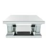39 in. Silver Glam Wood Coffee Table by Litton Lane