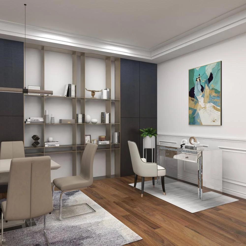 32 In. Silver Wood Glam Console Table by Litton Lane 12 32 In. Silver Wood Glam Console Table by Litton Lane - Image 10