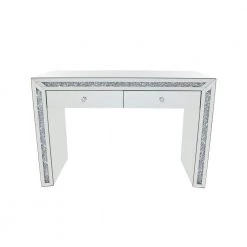 32 In. Silver Wood Glam Console Table by Litton Lane