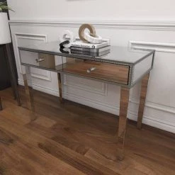 32 In. Silver MDF Glam Console Table by Litton Lane 18 32 In. Silver MDF Glam Console Table by Litton Lane -Outlet Litton Lane Store silver litton lane console tables 040827 1d 1000