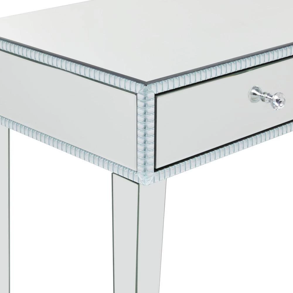 32 In. Silver MDF Glam Console Table by Litton Lane 10 32 In. Silver MDF Glam Console Table by Litton Lane - Image 8