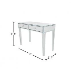 32 In. Silver MDF Glam Console Table by Litton Lane 17 32 In. Silver MDF Glam Console Table by Litton Lane -Outlet Litton Lane Store silver litton lane console tables 040827 40 1000