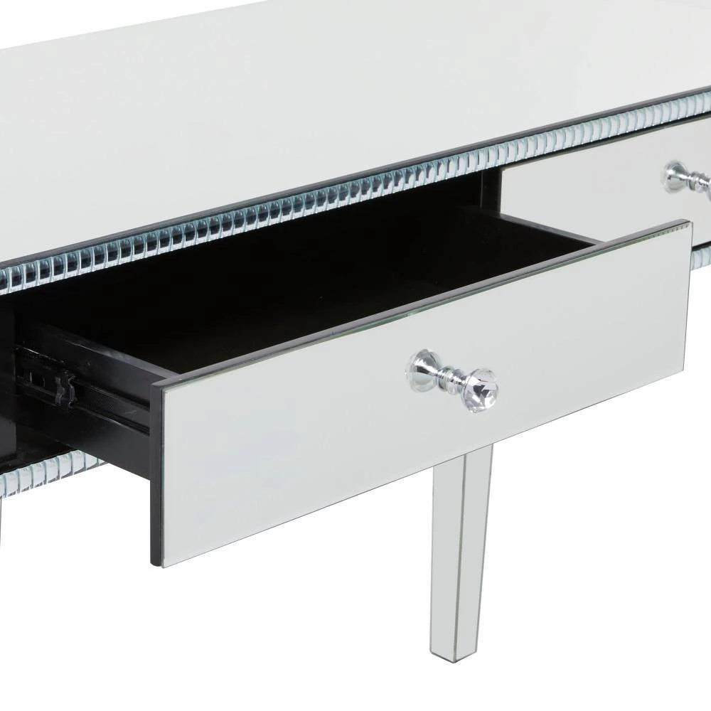 32 In. Silver MDF Glam Console Table by Litton Lane 9 32 In. Silver MDF Glam Console Table by Litton Lane - Image 7