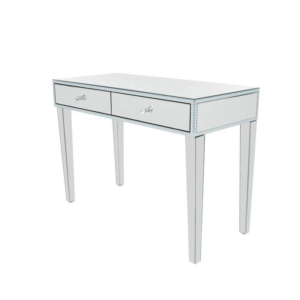 32 In. Silver MDF Glam Console Table by Litton Lane 4 32 In. Silver MDF Glam Console Table by Litton Lane - Image 2