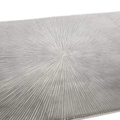 50 in. Silver Rectangle Aluminum Glam Console Table by Litton Lane 16 50 in. Silver Rectangle Aluminum Glam Console Table by Litton Lane -Outlet Litton Lane Store silver litton lane console tables 041187 1f 1000