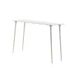 50 in. Silver Rectangle Aluminum Glam Console Table by Litton Lane