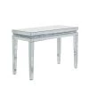 47 in. Silver Rectangle Wood Glam Console Table by Litton Lane