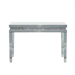 47 in. Silver Rectangle Wood Glam Console Table by Litton Lane -Outlet Litton Lane Store silver litton lane console tables 041192 77 1000