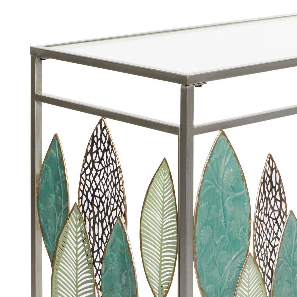 44 in. Silver Contemporary Metal Console Table 30 in. by Litton Lane 7 44 in. Silver Contemporary Metal Console Table 30 in. by Litton Lane - Image 5