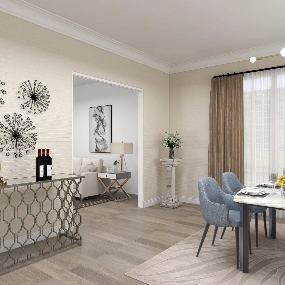 36 in. Silver Wood Glam Pedestal Table by Litton Lane 11 36 in. Silver Wood Glam Pedestal Table by Litton Lane - Image 9