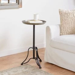 Silver Farmhouse Accent Table, 15 in. x 15 in. x 27 in. by Litton Lane -Outlet Litton Lane Store silver litton lane end side tables 93948 31 1000