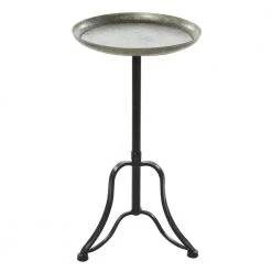 Silver Farmhouse Accent Table, 15 in. x 15 in. x 27 in. by Litton Lane