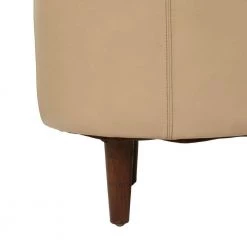 Tan Upholstered Curved Bench 18 in. x 43 in. x 20 in. by Litton Lane -Outlet Litton Lane Store tan litton lane bedroom benches 043080 a0 1000