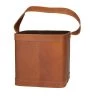 4-Bottle Tan Leather Modern Wine Holder by Litton Lane -Outlet Litton Lane Store tan litton lane wine racks 041339 64 1000