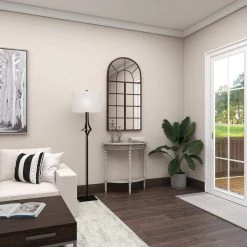 32 in. Light Brown Half Moon Wood Traditional Console Table by Litton Lane -Outlet Litton Lane Store taupe litton lane console tables 96329 fa 1000