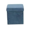 15 in. Turquoise Polyester Modern Storage Stool by Litton Lane -Outlet Litton Lane Store turquoise litton lane bar stools 53730 64 1000
