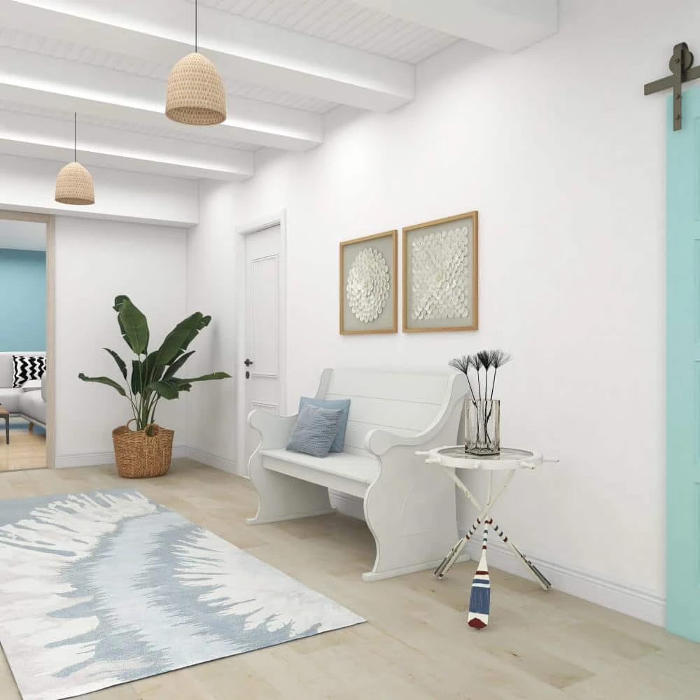 23 in. White Round Glass Ship Wheel Top End Table with Oar Shaped Legs by Litton Lane 12 23 in. White Round Glass Ship Wheel Top End Table with Oar Shaped Legs by Litton Lane - Image 10