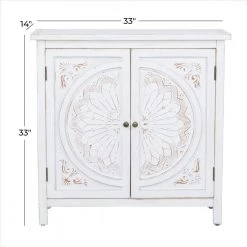 White Wood Farmhouse Cabinet by Litton Lane -Outlet Litton Lane Store white litton lane accent cabinets 040553 c3 1000
