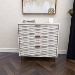 White Wood Contemporary Cabinet by Litton Lane -Outlet Litton Lane Store white litton lane accent cabinets 040768 1f 1000