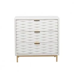 White Wood Contemporary Cabinet by Litton Lane