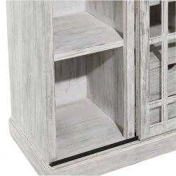 White Farmhouse Wood Cabinet by Litton Lane -Outlet Litton Lane Store white litton lane accent cabinets 22690 44 1000
