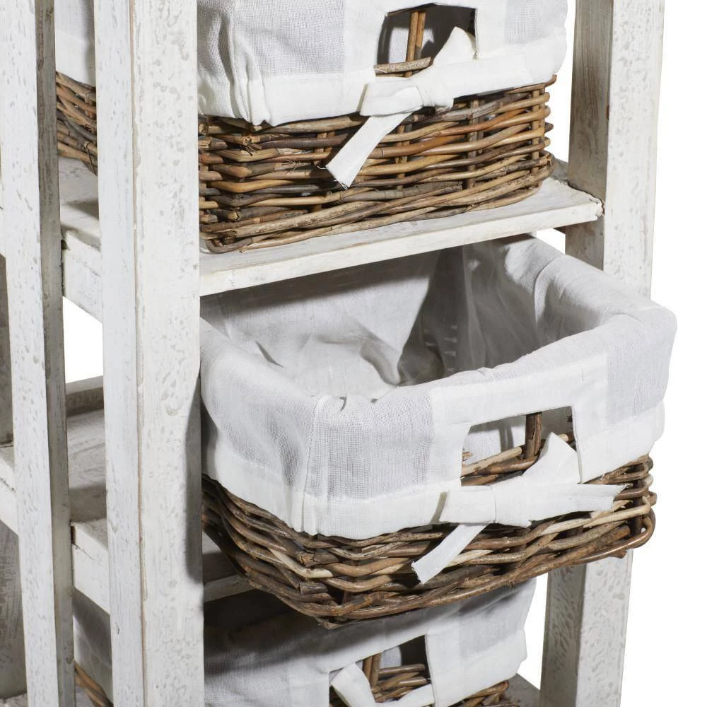 50 in. x 16 in. x 11 in. White Mahogany Farmhouse Storage Unit by Litton Lane 5 50 in. x 16 in. x 11 in. White Mahogany Farmhouse Storage Unit by Litton Lane - Image 3