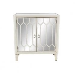 Beige Wood Modern Cabinet by Litton Lane