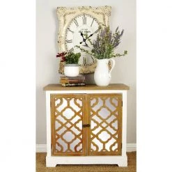 White Wood Farmhouse Cabinet by Litton Lane -Outlet Litton Lane Store white litton lane accent cabinets 56656 31 1000